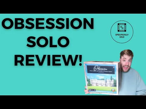 Obsession Board Game - Solo Review!