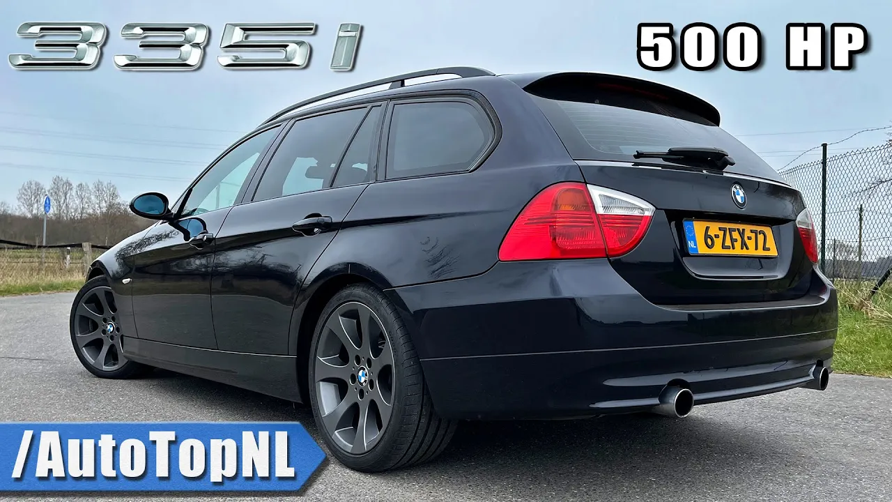 500HP BMW 335i E91 Touring *289KM/H* REVIEW on AUTOBAHN by AutoTopNL