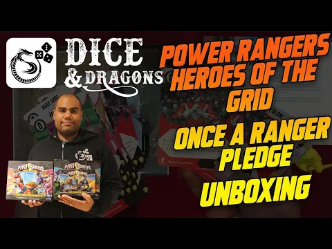 Dice and Dragons - Power Rangers Heroes of the Grid Once a Ranger Pledge Unboxing