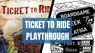 GAME NIGHT #7 Ticket to Ride U.S. Playthrough 4 Players