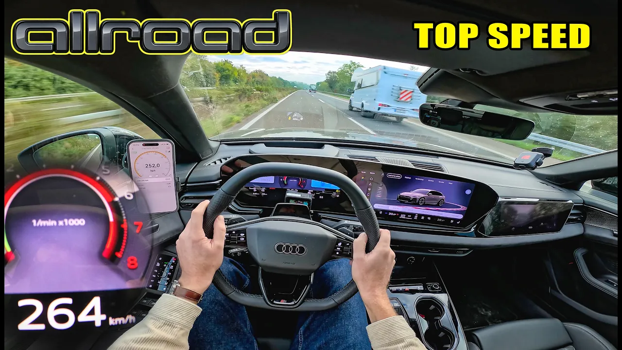 2027 AUDI A6 ALLROAD 367HP // 0-100 100-200 AUTOBAHN POV