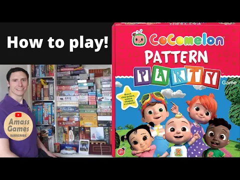 Cocomelon Pattern Party 3+ #childrens #boardgame #howtoplay #unboxing #funko #amassgames #kids