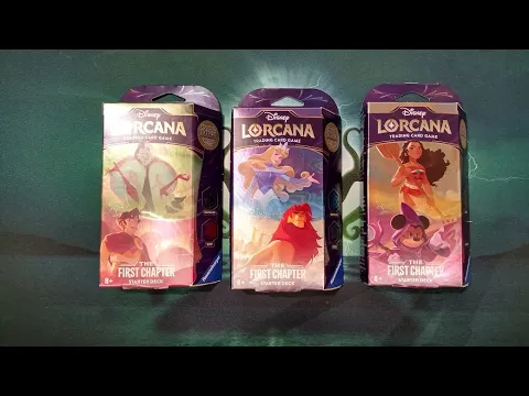 First Chapter Starter Decks Unboxing and Pre-Order Guide for the Disney Lorcana TCG