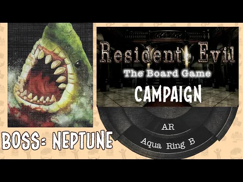 Neptune Boss Fight | Aqua Ring B | Bleak Outpost Expansion Resident Evil Board Game Campaign