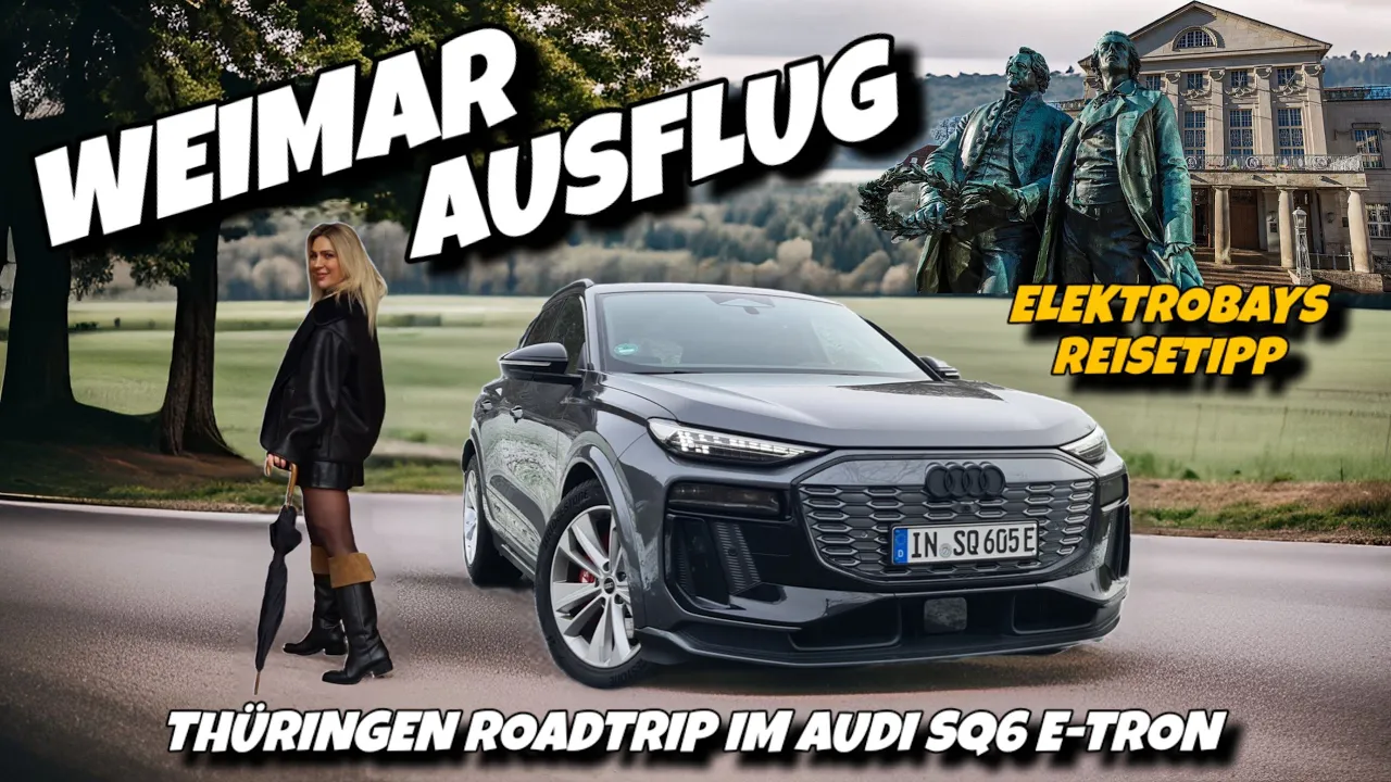 Weimar Roadtrip im E Auto Audi SQ6 e-tron. Kulturhauptstadt europas in Thüringen.  #deutschland