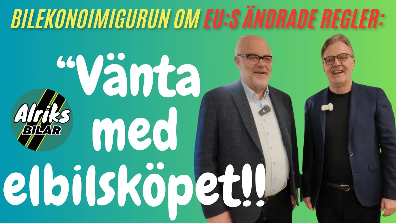 Därför ska du vänta med elbilsköpet – Bilekonomigurun Ronny Svensson förklarar