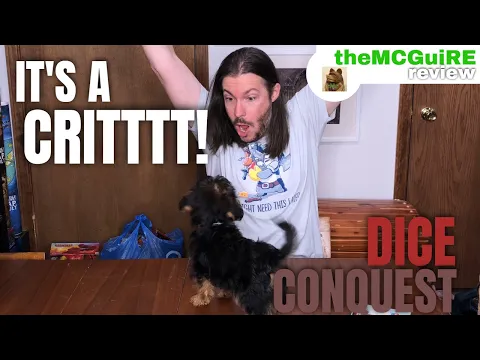 Puppy rolls a d20 Crit in Dice Conquest Game