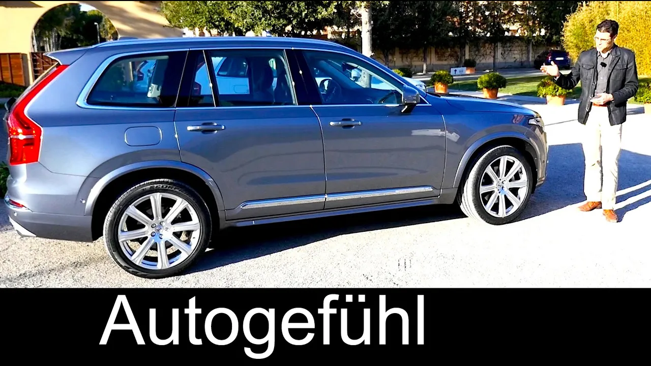 New Volvo XC90 T6 Inscription petrol turbo 320 hp REVIEW test drive + 360 Surround Camera