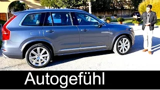 New Volvo XC90 T6 Inscription petrol turbo 320 hp REVIEW test drive + 360 Surround Camera