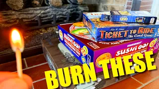 Four Board Games You Should Throw In Your Fireplace