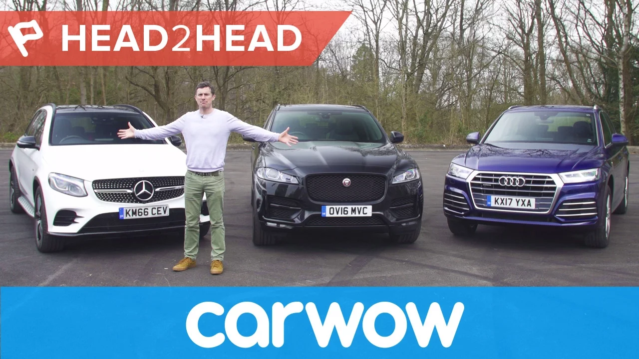 Mercedes GLC v Audi Q5 vs Jaguar F-Pace review | Head2Head