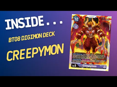 Inside…Creepymon DECK - BT08 DIGIMON CARD GAME (4K60fps)