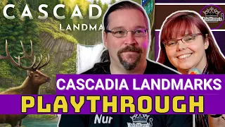 Cascadia Landmarks | Lernpartie Playthrough | Ersteindruck