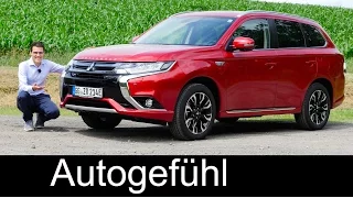 Mitsubishi Outlander PHEV FULL REVIEW test driven plugin-hybrid 2016