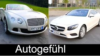 Best top luxury coupé comparison test review Mercedes S-Class Coupé S500 vs Bentley Continental GTC