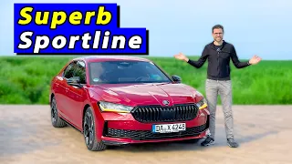 The more affordable 5 Series or E-Class? Skoda Superb Sportline driving REVIEW