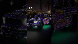 Now it's finally beginning to feel like Christmas! 🎄 #christmas #gwagon #cars