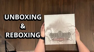 Cthulhu: Death May Die - Season 2 expansion - Board Game Unboxing & Reboxing - What's in the Box?