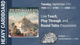 Teotihuacan 4p Play-through & Teaching by Heavy Cardboard
