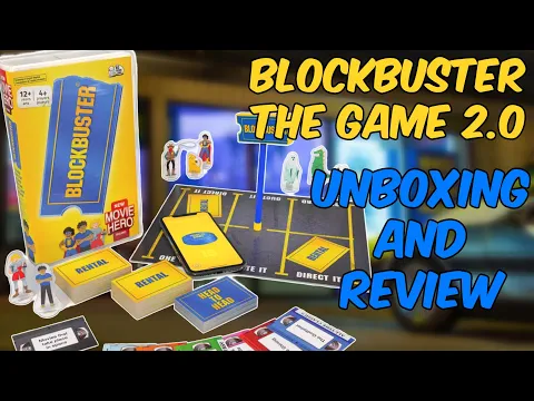The Blockbuster Party Game 2.0 Featuring Movie Hero Round Unboxing, Review, & Comparison To Original
