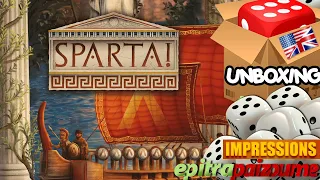 SPARTA Struggle for Greece - Unboxing & Impressions (EN) by Epitrapaizoume