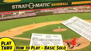 How to Play STRAT-O-MATIC BASEBALL with a Solo Playthrough