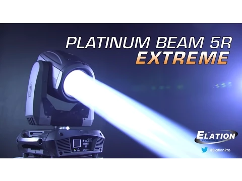 Product video thumbnail for Elation Platinum Beam 5R Extreme Moving Head Light