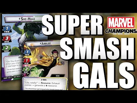 She Hulk + Jubilee vs Expert Sandman 2 Handed Marvel Champions Gameplay