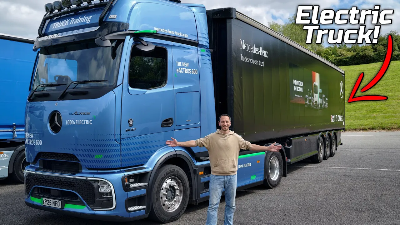 I Drove A BIG Electric Truck! Mercedes-Benz eActros 600
