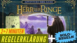 Der Herr der Ringe Adventure Book Regeln Anleitung - Brettspiel + Solo