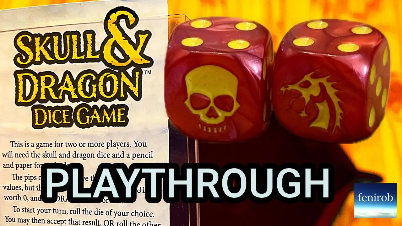 Skull & Dragon Dice Game | Playthrough (Steve Jackson Games)