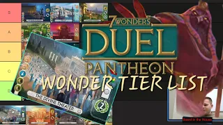 Ranking Wonders w/Pantheon Expansion | 7 Wonders Duel