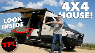 This Tough 2021 Mercedes Sprinter 4x4 RV Has an ALL NEW INTERIOR with a Bar! TFL Camper Corner
