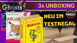 Ghosts, Abluxxen und Bohnanza | Kartenspiele Unboxing (AMIGO 2022) [Brettspiele]