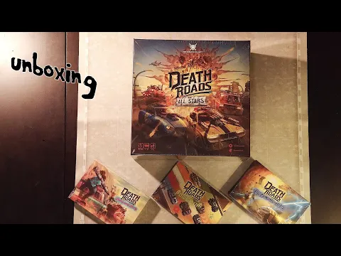 Death Roads All Stars board game unboxing