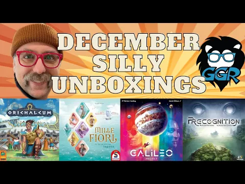 Silly Board Game Unboxings from December, 2022 - Galileo Project, Mille Fiori, and more!