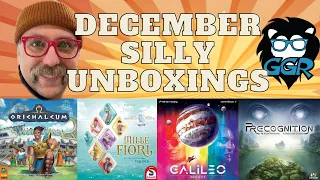 Silly Board Game Unboxings from December, 2022 - Galileo Project, Mille Fiori, and more!