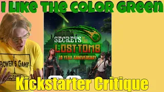 Secrets Of The Lost Tomb - Epic Remastered Edition - 10th Anniversary - Kickstarter Critique Review