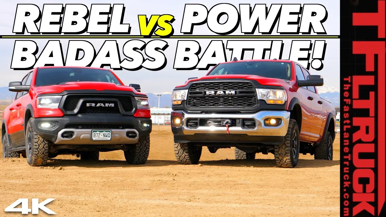 New Ram Rebel vs New Power Wagon: We Put Them Through a Battery Of Tests To Find Which One Is Best!