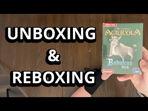 Agricola: Bubulcus Deck Expansion - Quick Look Unboxing - What's in the box?