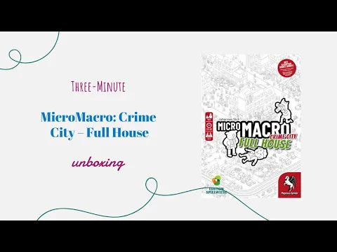 MicroMacro: Crime City – Full House - 3-Minute Unboxing