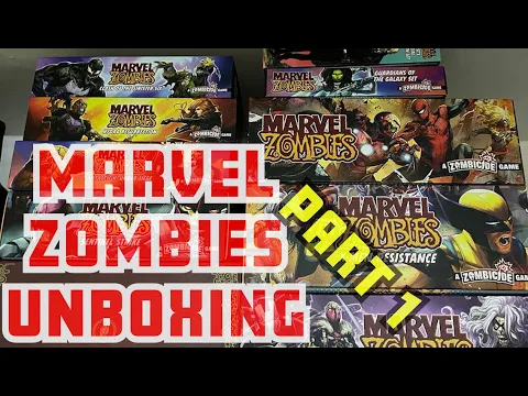 Unboxing - Marvel Zombies - PART 1 [HUNGRY PLEDGE][KICKSTARTER]