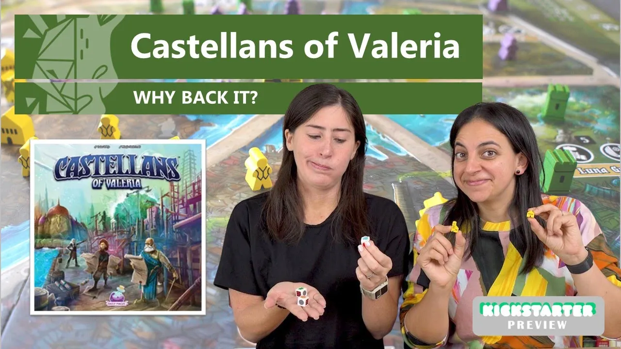 Castellans of Valeria ~ area control that's all about the timing ⏲ | Board Game Preview
