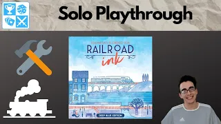 A classic. Railroad Ink: Deep Blue Edition [Solo Playthrough]