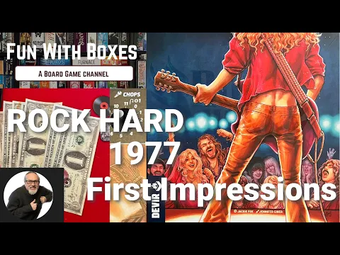 Rock Hard 1977 Board Game | Jackie Fox | Devir Games | First Impressions and Overview
