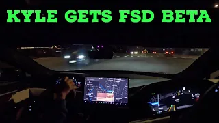 I Finally Got Tesla FSD Beta! First Drive And Raw Impressions In My Model S At Night