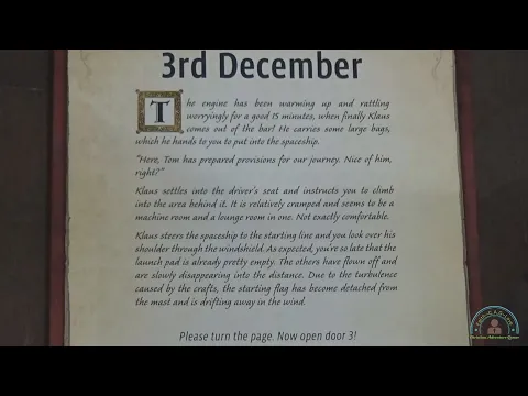 Exit Advent Calendar The Intergalactic Race Day 3