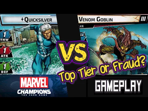 [NO ALLIES] Quicksilver vs Expert Venom Goblin | Marvel Champions Playthrough | Protection Ronin