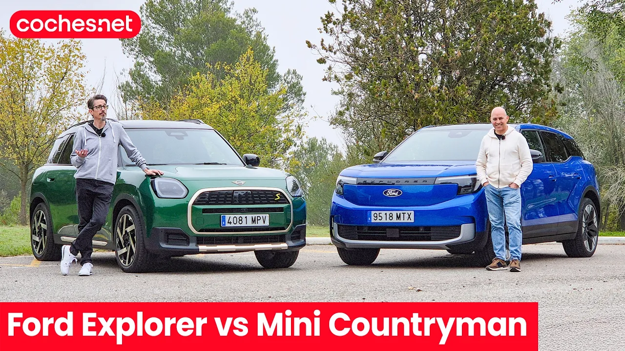 Mini COUNTRYMAN vs Ford EXPLORER | Comparativa SUV / Prueba / Test / Review en español | coches.net