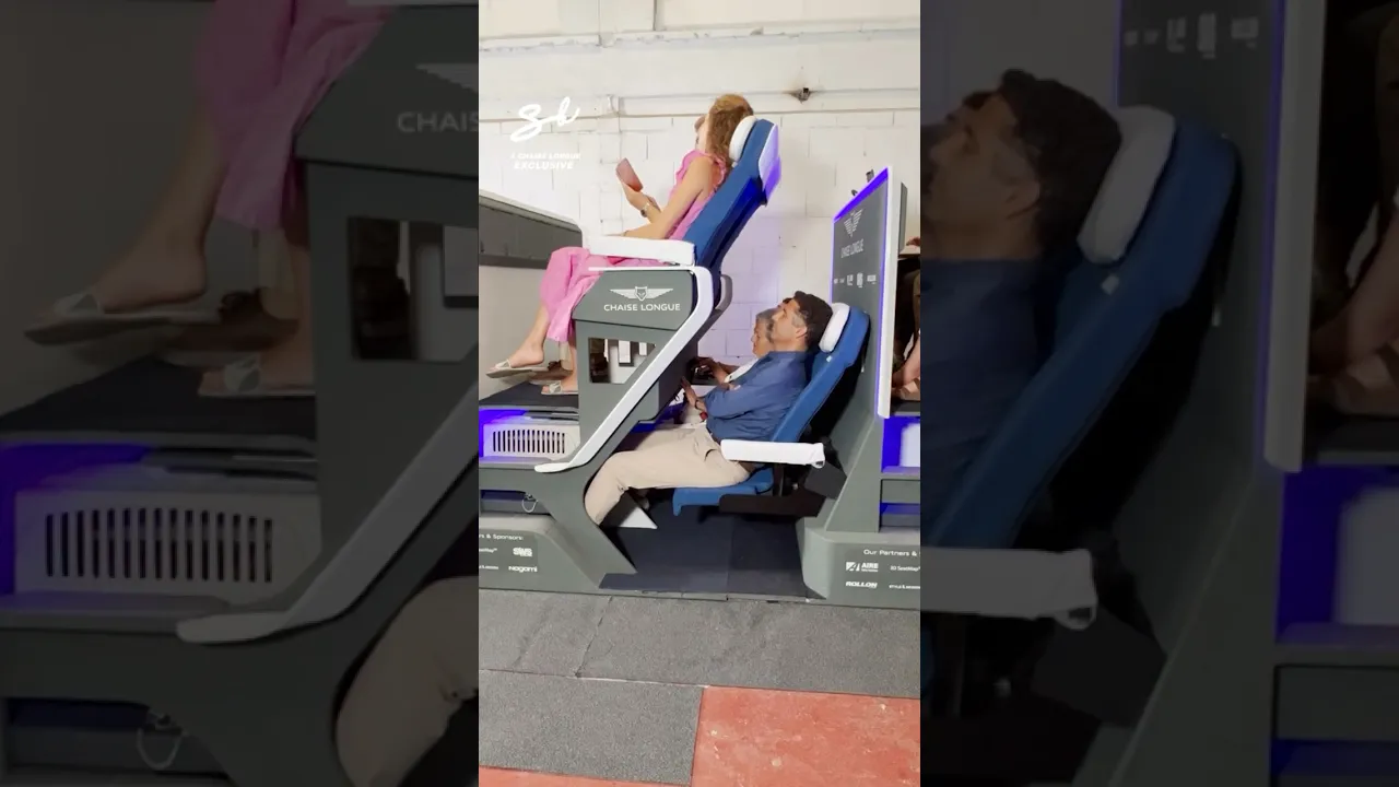 Will these double-decker airplane seats "take off?" ✈️🤣 #airplane #doubledeckerplane #funny